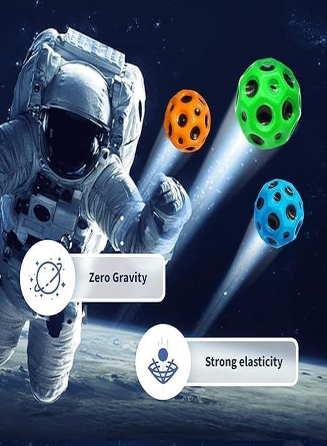 Bitrexup Space Ball Extreme High Bouncing Ball,Rubber Bounce Ball Sensory Ball,Children's Sensory Ball, Athlete Training Ball erfect for Active Play and Outdoor Games (Multi-Colour) (1) - Image 4